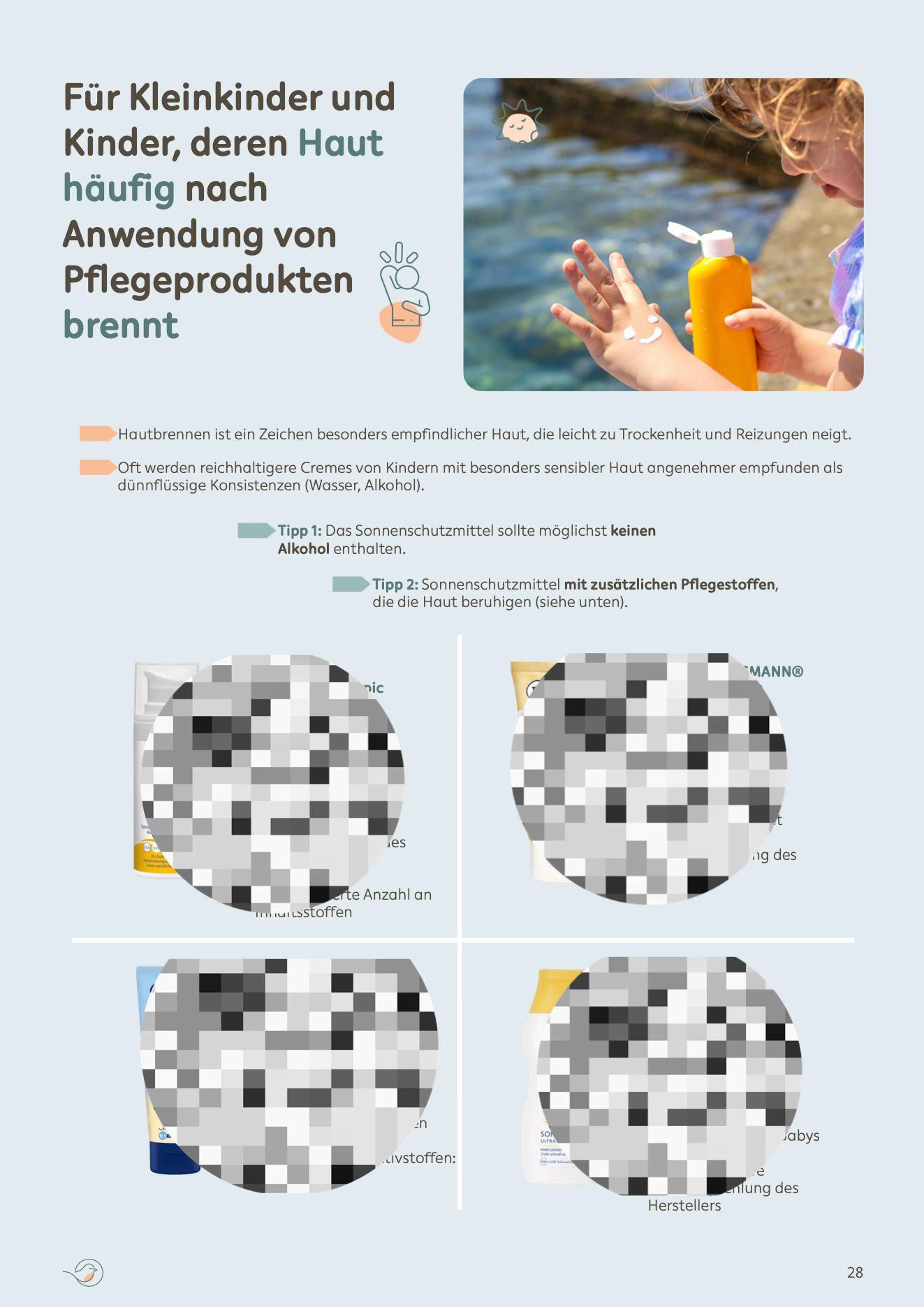 Sonnenschutz bei Kindern: richtig wichtig. Das E-Book mit Produktempfehlungen